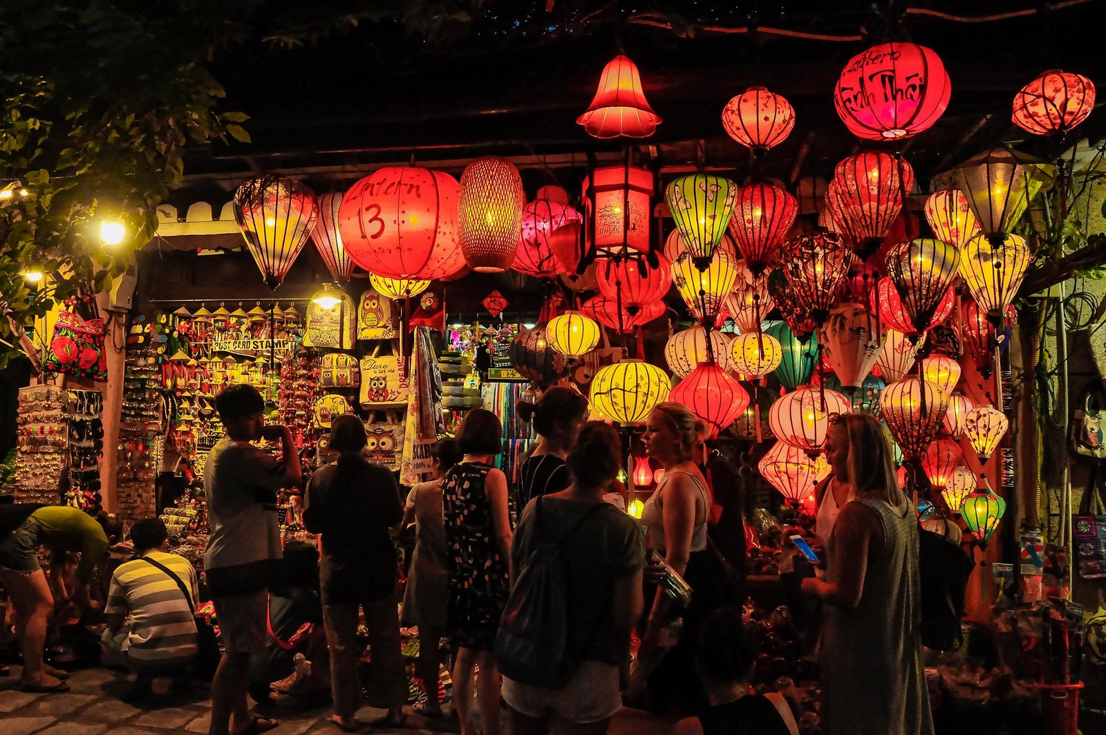 Hoi An Old Town lanterns at night